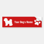フリーゼ personalizado do ・ do ビション de Bichon Frise Adesivos