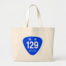 国道 129 号線ー国道標 キャンバスバッグ