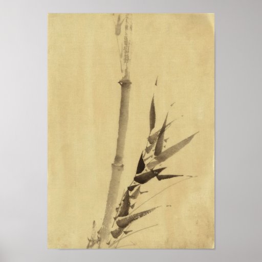 葛飾北斎 de bambu Katsushika Hokusai do 竹 Poster