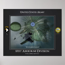 101st Divisão aerotransportada Poster