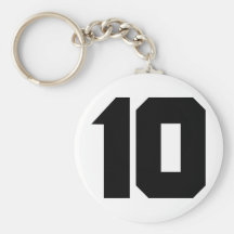 10 dez do número chaveiro