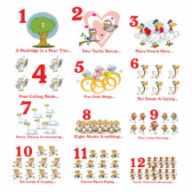 12 dias dos twelves do Natal terminam Escultura Foto