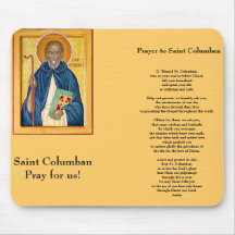 25 de novembro santo Columban Mouse Pad