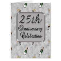 25o Convite da festa de aniversário Cartao