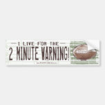 2 Bumpersticker de advertência minuto Adesivos