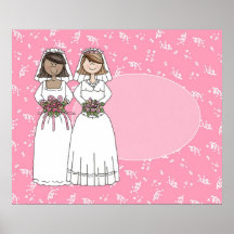 2 noivas customizáveis que Wedding o poster 2