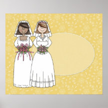 2 noivas customizáveis que Wedding o poster 2