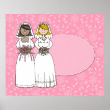 2 noivas customizáveis que Wedding o poster 3