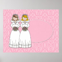 2 noivas que Wedding o rosa do poster 1