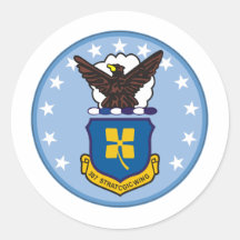 307th Asa estratégica Adesivo Em Formato Redondo