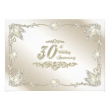 30o Convite do aniversário de casamento
