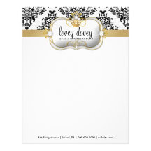 311 Ciao Bella & branco bonito do preto do damasco Papel De Carta Personalizados