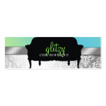 311-Glitzy boutique chique - limão de turquesa Modelo Cartão De Visita