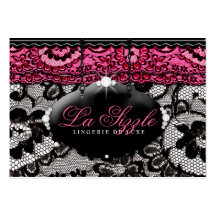 311 Laço de Luxe - rosa Cartoes De Visitas