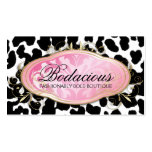 311 pontos Bodacious do leopardo do boutique Cartoes De Visita