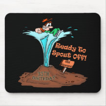 35o T-shirt e presentes do aniversário Mouse Pads