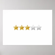 3 estrelas poster