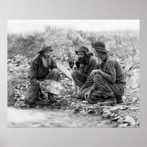 3 FILTRAÇÕES dos HOMENS e do CÃO para o OURO C. 18 Posters