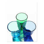 3 vidros de tiro coloridos do cocktail - estilo 1 cartões postais