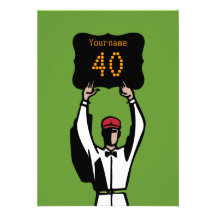 40th Convite de aniversário do futebol - oficial