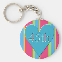 45th Presentes do aniversário de casamento Chaveiro
