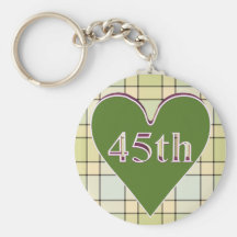 45th Presentes do aniversário de casamento Chaveiro