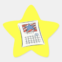 4 de julho adesivos estrelas