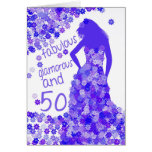 50th Cartão de aniversário - fabuloso, glamoroso e