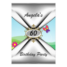 60th convite de aniversário sessenta