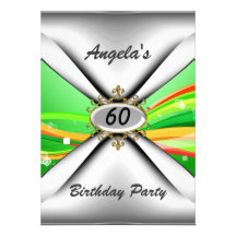 60th convite de aniversário sessenta