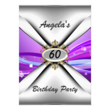 60th convite de aniversário sessenta