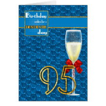 95th aniversário - cartão de aniversário geométric