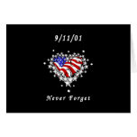 9/11/01 de tatuagem patriótico cartões