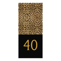 A 40th bolsa mensageifesta de aniversario elegante convites personalizados