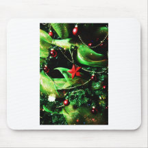 A árvore alegre do feriado do Natal Ornaments a ce Mousepad