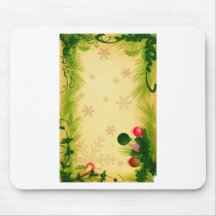 A árvore do feriado do Feliz Natal Ornaments o cel Mousepad