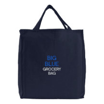 A BOLSA DE COMPRA AZUL GRANDE,