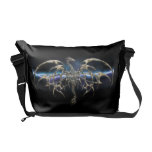 A bolsa mensageiro de bronze personalizada do drag