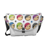 A bolsa mensageiro do branco das rosquinhas