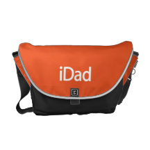 a bolsa mensageiro do iDad na laranja