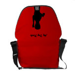 A bolsa mensageiro do rickshaw do cão de Rockin