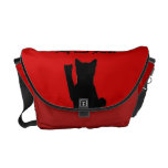 A bolsa mensageiro do rickshaw do gato de Rockin