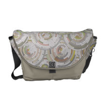 A bolsa mensageiro dos azulejos de mosaico