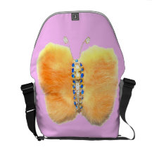 A bolsa mensageiro Jeweled peludo do rickshaw da b