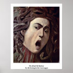 A cabeça do Medusa por Michelangelo a Dinamarca Ca Pôsteres