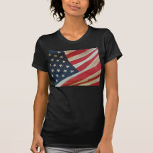 A camisa da bandeira de América Camiseta