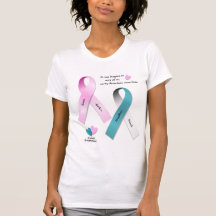 A camisa das mulheres da consciência do cancer t-shirt
