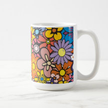 A caneca florido