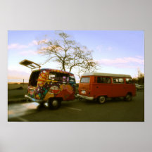 A caravana da viagem do Hippie! Poster