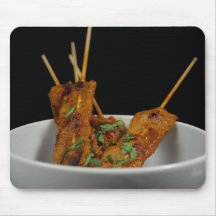 A carne grelhada Sate Mousepads